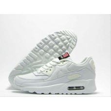 Кроссовки Nike Air Max 90 белые Натуральная кожа