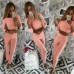 Спортивный костюм кофта топ длинный рукав и штаны высокая посадка с белыми лампасами