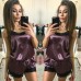 Женская пижама комбинезон с кружевом