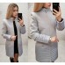 Утепленное кашемировое пальто со вставками плащевка Утепленное кашемировое пальто со вставками плащевка
