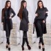 Женский костюм кофта с кротким рукавом брюки и кардиган