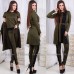 Женский костюм кофта с кротким рукавом брюки и кардиган