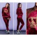 Спортивный костюм Корона бархат муар