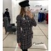 Теплое платье в стиле Шанель вязанное букле