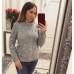 Свитер теплый женский вязка большие косы