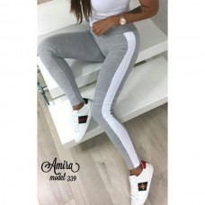 Женские лосины с лампасами 