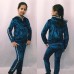 Детский спортивный костюм мраморный велюр на девочку 