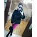 Шубка с муфтой Шиншилла стойка Большие размеры