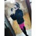 Шубка с муфтой Шиншилла стойка Большие размеры