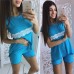 Костюм летний футболка и шорты с кружевом 2