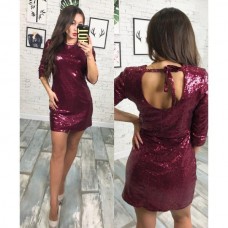 Блестящее нарядное коктейльное платье 