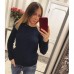 Свитер теплый коса вырез на спине