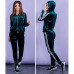 Спортивный костюм бархат кофта и штаны с лампасами 