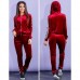 Спортивный костюм бархат кофта и штаны с лампасами 