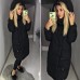 Женское теплое пальто с капюшоном утеплитель холлофайбер