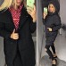 Женское теплое пальто с капюшоном утеплитель холлофайбер