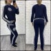 Спортивный костюм в стиле Адидас белые лампасы высокое качество 