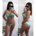 Стильный раздельный купальник люрекc