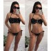 Стильный раздельный купальник люрекc