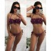 Стильный раздельный купальник люрекc