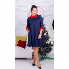 Платье с воротником 8104 р.50-60 Платье с воротником 8104 р.50-60