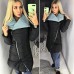 Стеганное женское пальто на холлофайбере