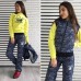 Спортивный утепленный костюм тройка жилетка кофта и штаны