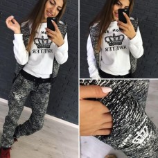 Спортивный утепленный костюм тройка жилетка кофта и штаны Спортивный утепленный костюм тройка жилетка кофта и штаны