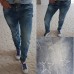 Джинсы светлые батальные размеры