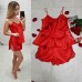 Пижама шелковая с кружевом майка и шортики