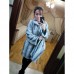 Шуба утепленная с капюшоном из искусственного меха под голубую норку Шуба утепленная с капюшоном из искусственного меха под голубую норку
