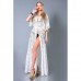 Пляжная туника гипюр в пол 