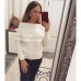 Свитер с открытыми плечами (разные цвета)