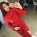 Женское кашемировое пальто на молнии с поясом