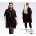 Женская туника ангора с кружевом пайетка Батал
