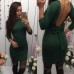 Платье с открытой спиной и бантиком 