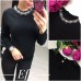 Кофта ангора с камнями Swarovski 