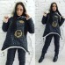 Зимний женский костюм на овчине очень теплый Батал
