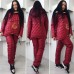 Зимний женский костюм на овчине очень теплый Батал