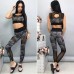 Спортивный костюм для фитнеса с топом 