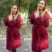 Кашемировое пальто на запах длина ниже колена