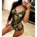 Ажурный женский боди трусики бразилиана 