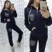 Костюм спортивный теплый с камнями Турция 
