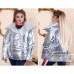 Куртка серебро на завязках Батал ORIGINAL SILVER Куртка серебро на завязках Батал ORIGINAL SILVER