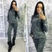Костюм спортивный трехнитка петля меланж теплый