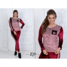 Спортивный костюм Полоски бархат 