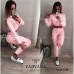 Женский спортивный костюм штаны и кофта топ с лампасами