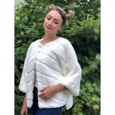 Меховое болеро белого цвета Меховое болеро белого цвета