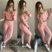 Спортивный костюм кофта топ длинный рукав и штаны высокая посадка с белыми лампасами