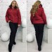 Женский теплый зимний костюм на овчине Батал размеры 48+